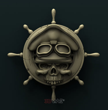 CAPTAIN SKULL 3D STL 3DWave